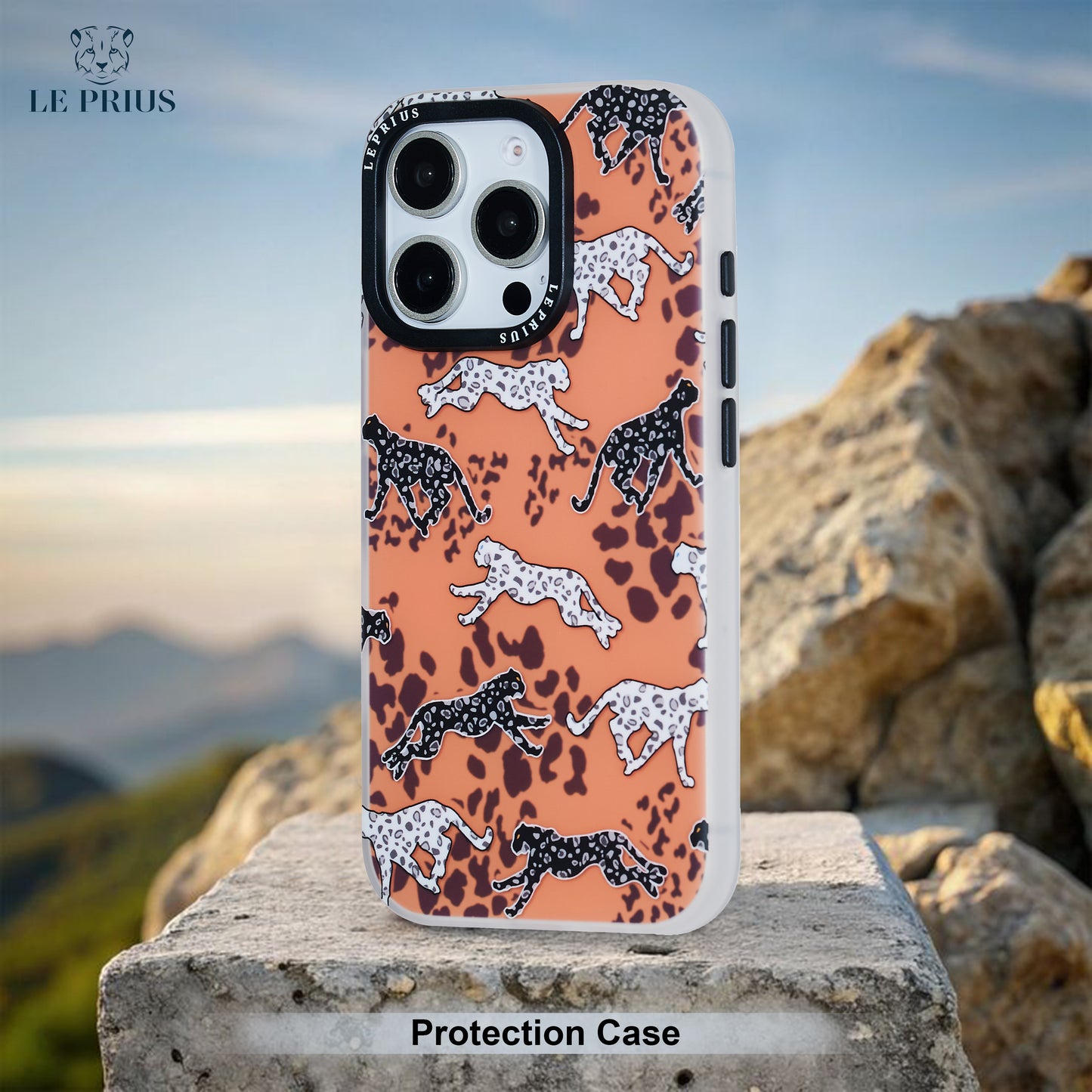 Le Prius Bombay IMD Print Case For iPhone 16 Series - Lepoard