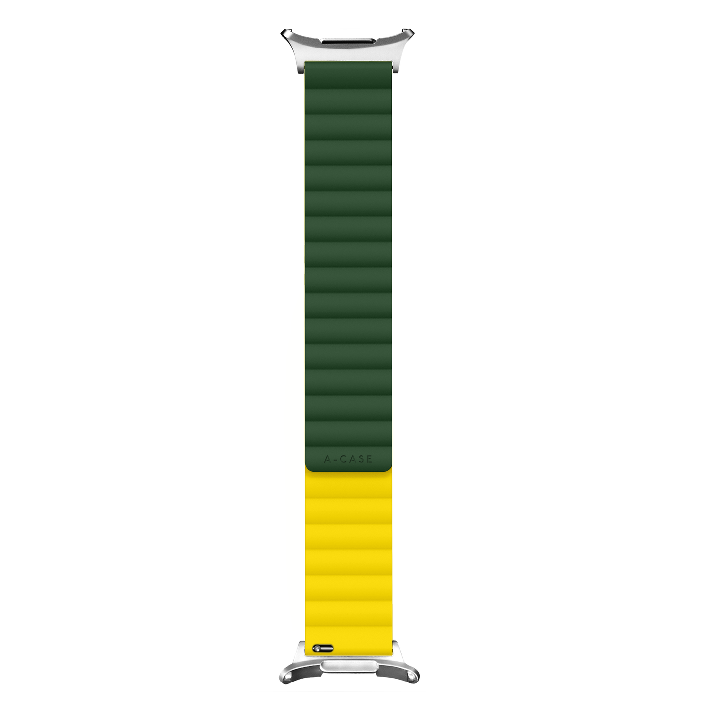 Invix Samsung Galaxy Watch Ultra Silicone Magnetic Band - Green/Yellow