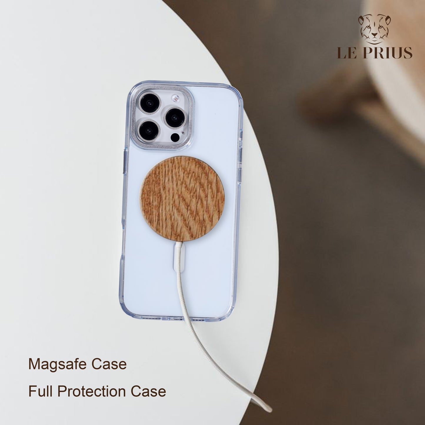 Le Prius Bali Clear Case For iPhone 16 Series - Orange
