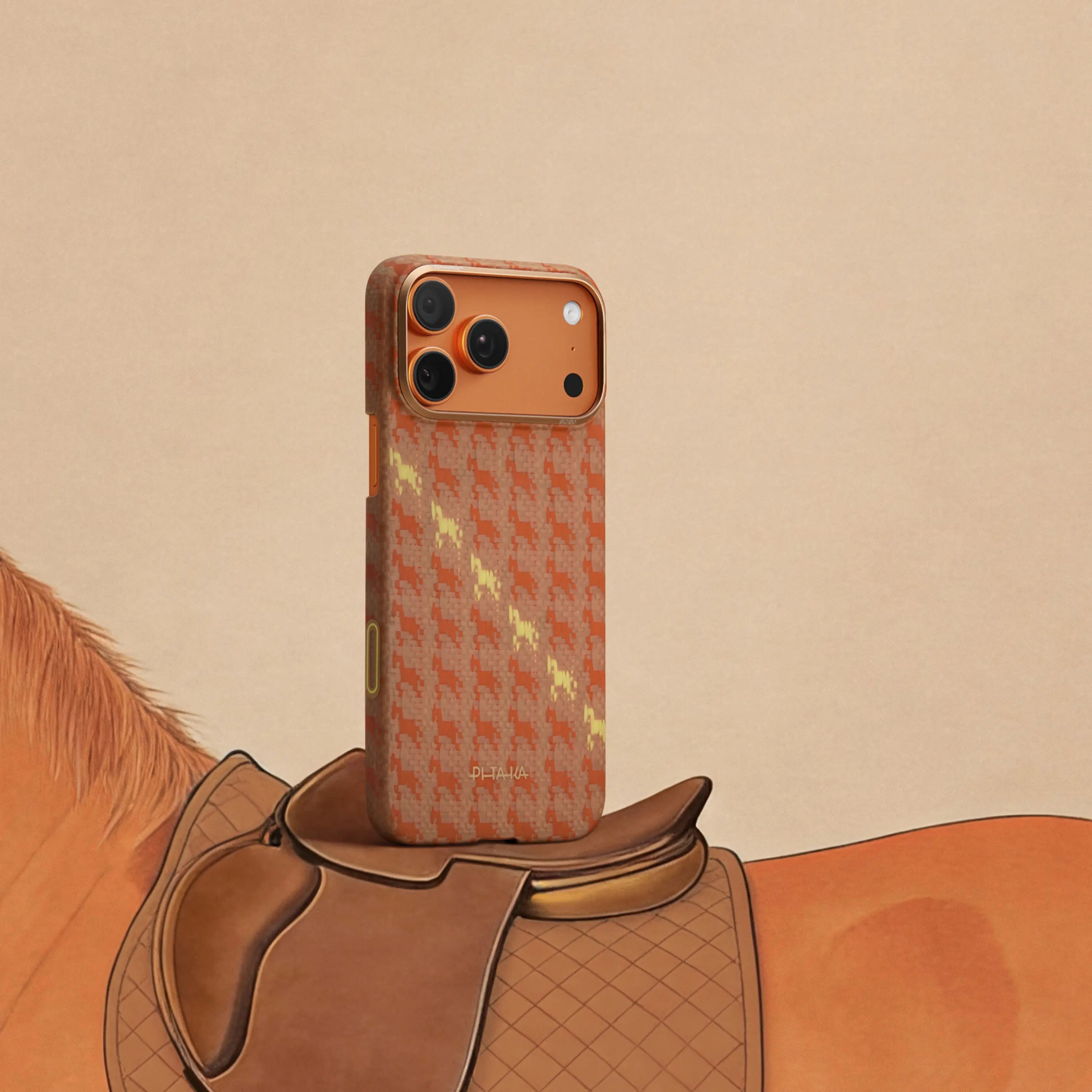 Pitaka Ultra-Slim Case With PitaTap Camera Control for iPhone 17 Pro Max - Amber