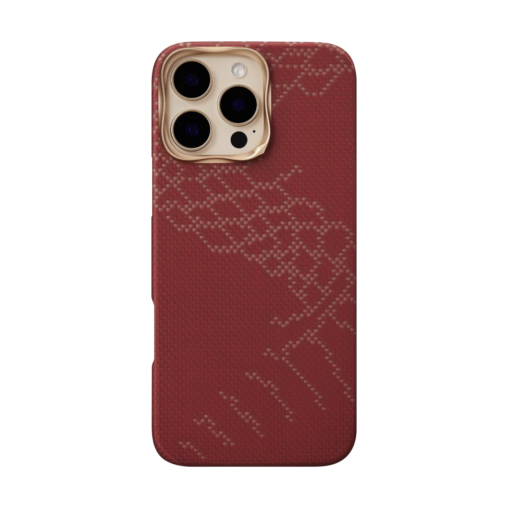 Pitaka Snake Ridge Case for iPhone 16 Series - Red