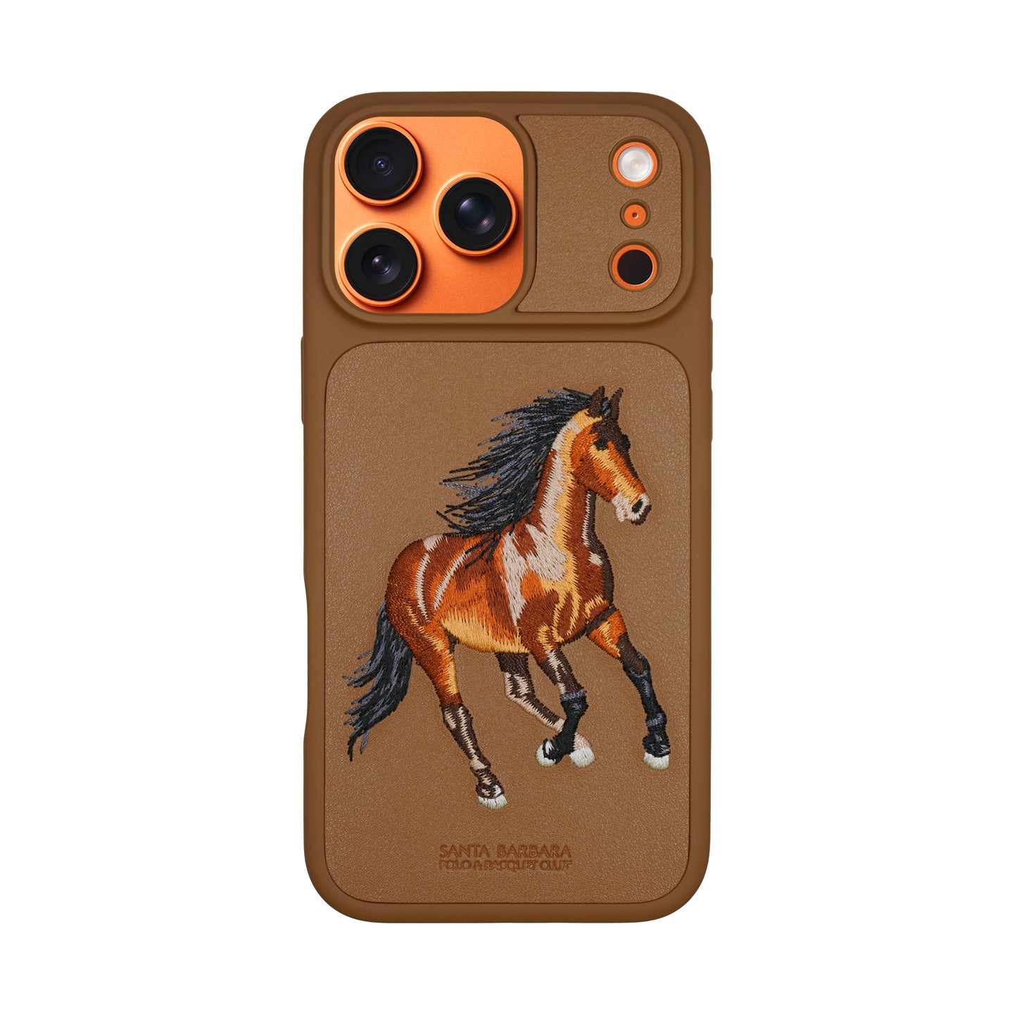 Santa Barbara Polo & Racquet Club Questa Military-Grade Protective Case for iPhone 17 Series - Brown