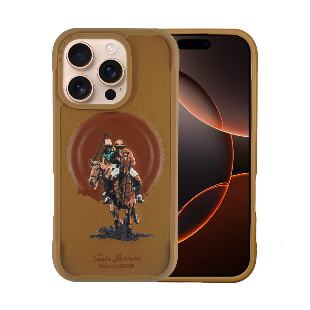 Santa Barbara Polo & Racquet Club Aubrey Series Case for iPhone 16 Series - Brown