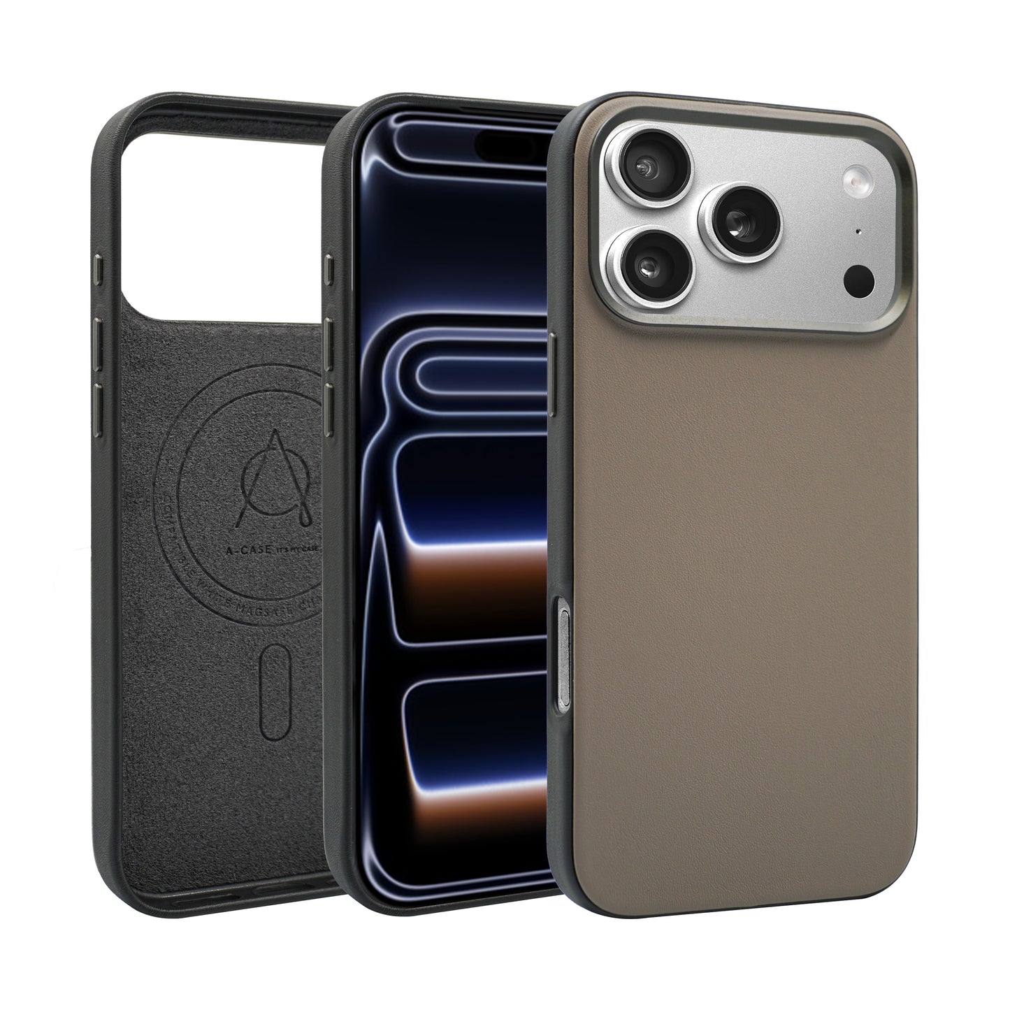 Kilyos Vegan Leather Case For iPhone 17 Series - Black