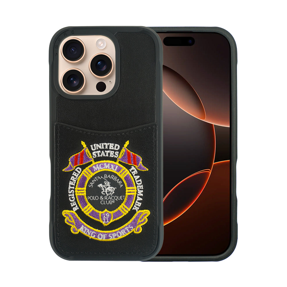 Santa Barbara Polo & Racquet Club Abner Series Case for iPhone 16 Series - Black