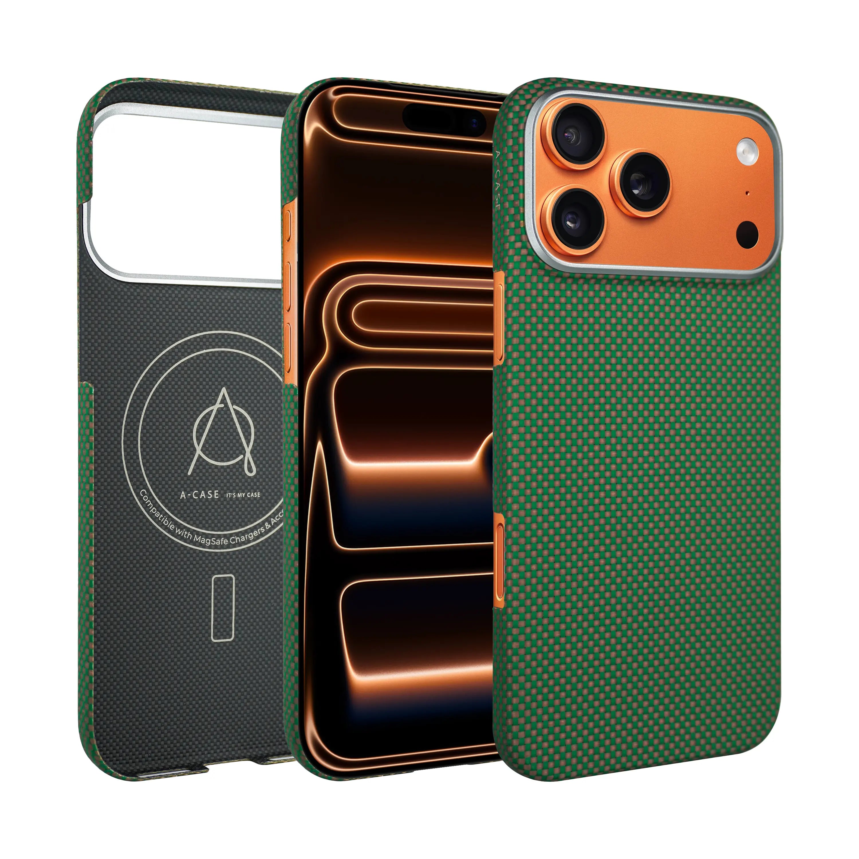 A-Case Aramid Fiber Case For iPhone 17 Pro - Desen