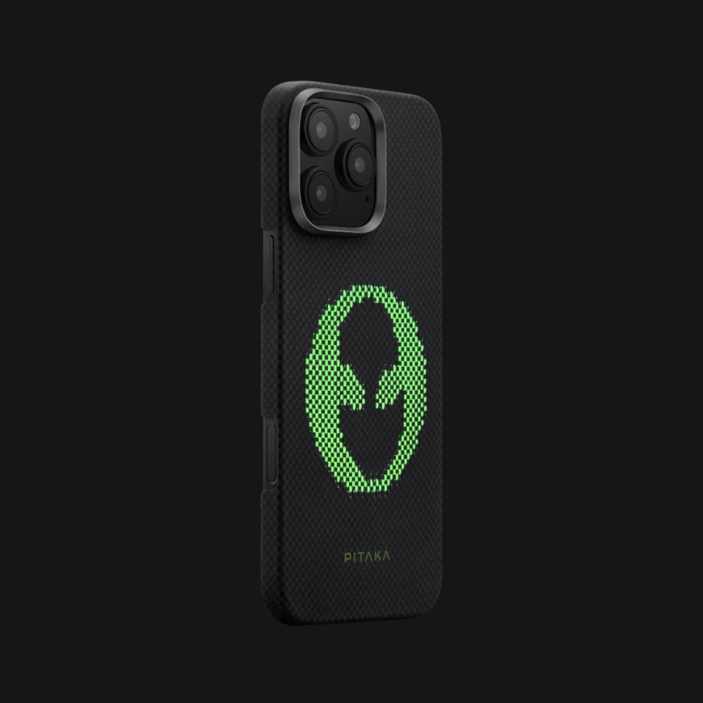 Aries Collaborative Luminous Case Tactile Woven Case for iPhone 15 Series - Alien