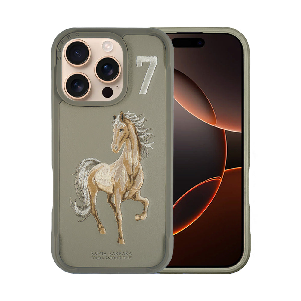 Santa Barbara Polo & Racquet Club Boris Series Case for iPhone 16 Series - Gray