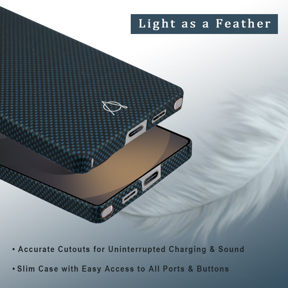 A-Case Desen Aramid Fiber Case for Galaxy S25 Ultra - Blue