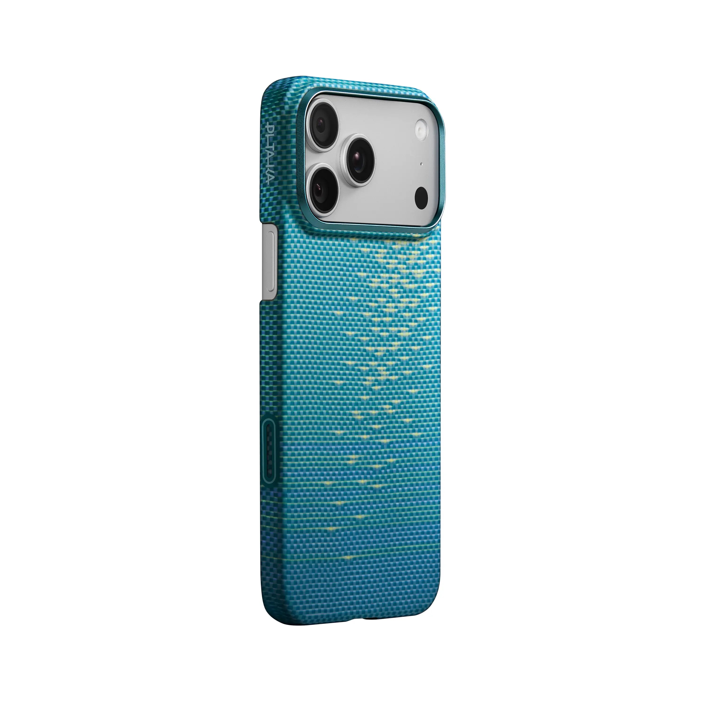Pitaka Aramid Ultra-Slim Case With PitaTap for iPhone 17 Pro Max - Lucid Blue