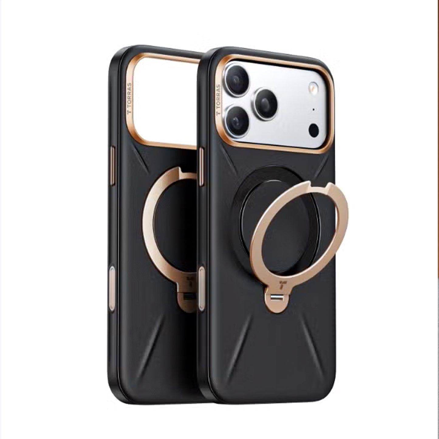 Torras Ostand Q3 VegSkin for iPhone 17 Series - Black