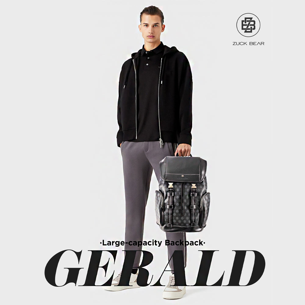 Zuckbear Gerald Stylish Backpack Made of Genuine Leather