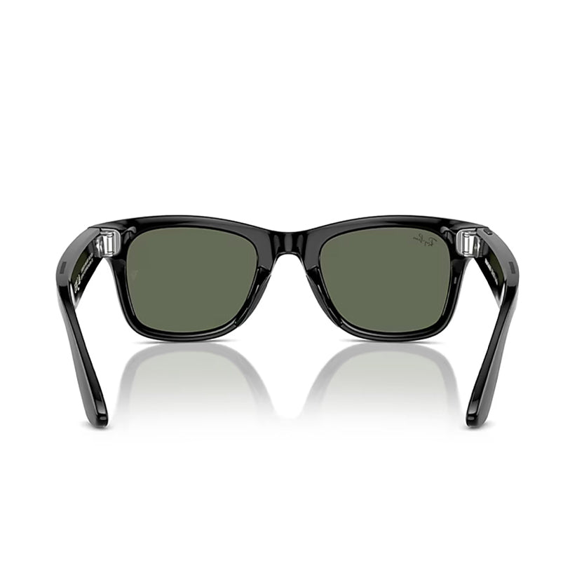 Rayban Meta Wayfarer Shiny Black Sunglasses For Men & Women RW4006