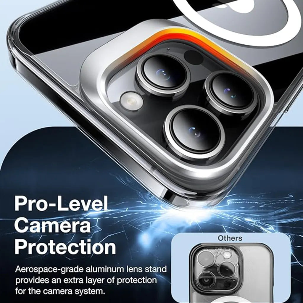 Magnetic iPhone 15 Pro Case -Clear