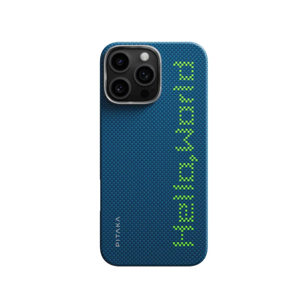 Aries Collaborative Luminous Case Tactile Woven Case for iPhone 16 Series - Credit card