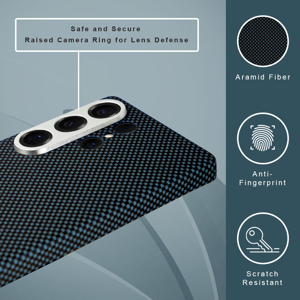 A-Case Desen Aramid Fiber Case for Galaxy S25 Ultra - Blue