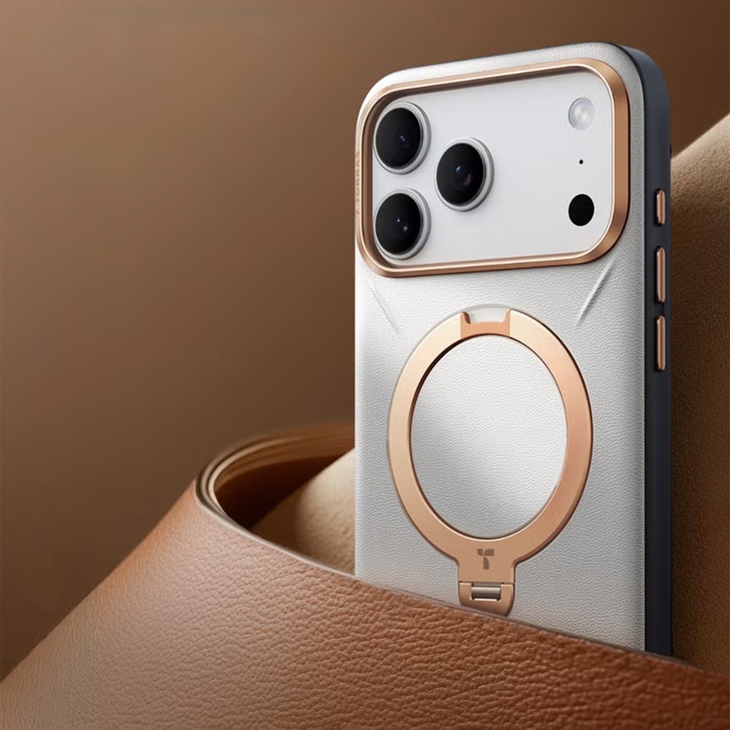 Torras Ostand Q3 VegSkin for iPhone 17 Series - Gray