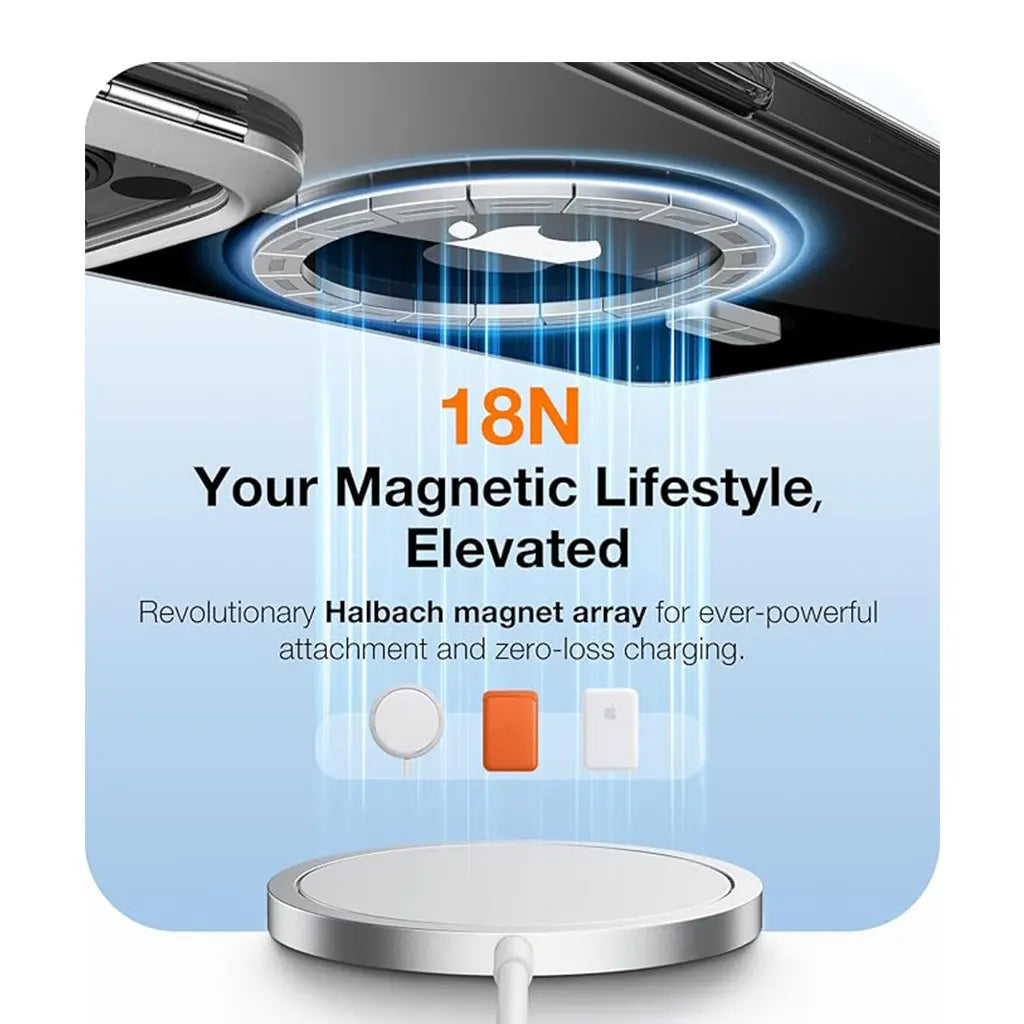 Magnetic iPhone 15 Pro Case -Clear