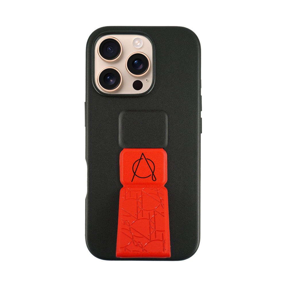 A-Case Tank Pro Vegan Leather Case For iPhone 16 Series - Red