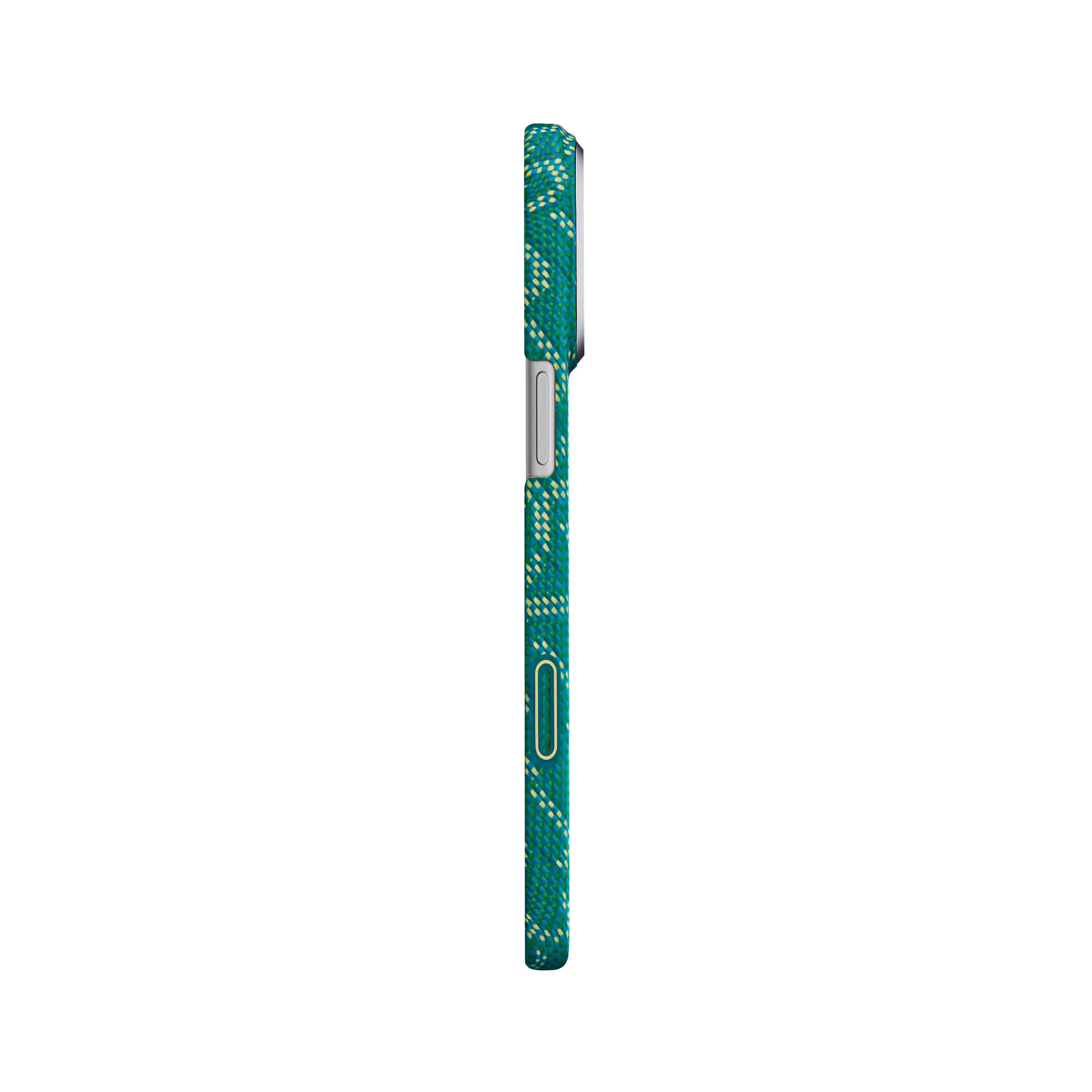 Pitaka Aramid Ultra-Slim Case With PitaTap for iPhone 17 Series PTK - Green/Gold