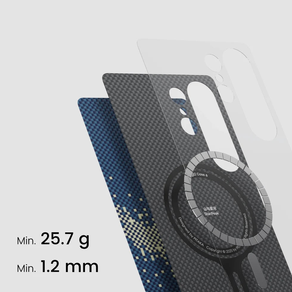 Pitaka Tactile Woven Case for Samsung S25 Ultra - Milky Way Galaxy