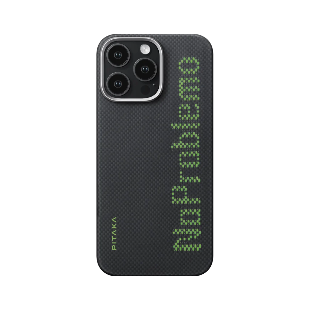 Aries Collaborative Luminous Case Tactile Woven Case for iPhone 16 Series - Credit card