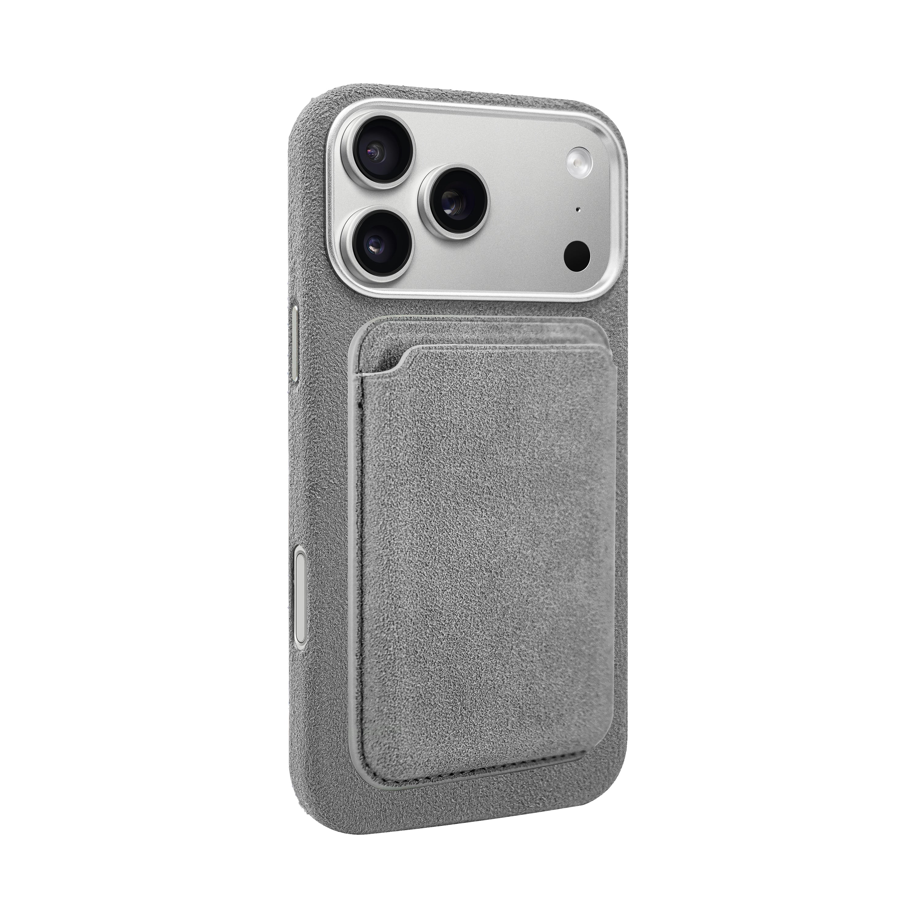 A-Case Alcantara Leather Premium Magnetic Card Holder - Kadife