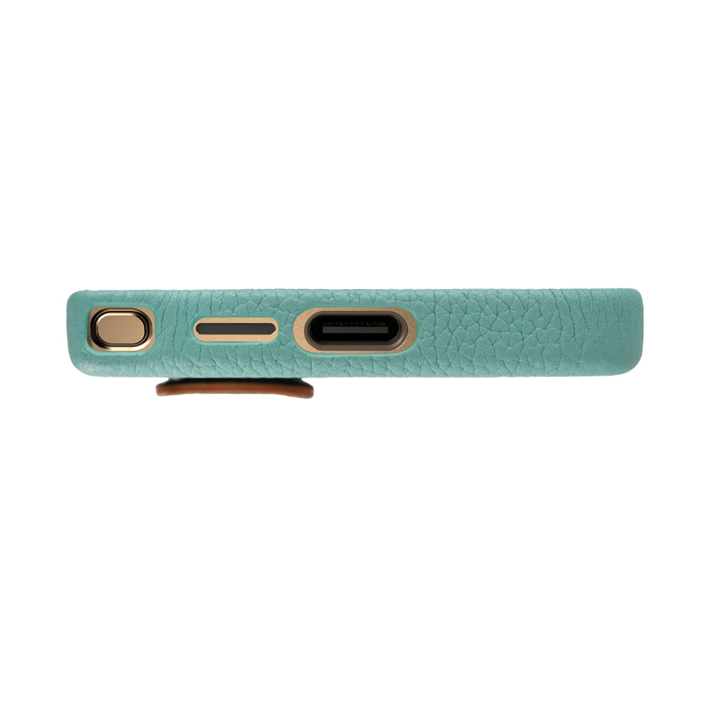 Amur Pro Leather Case For S25 Ultra - Tiffany/Brown