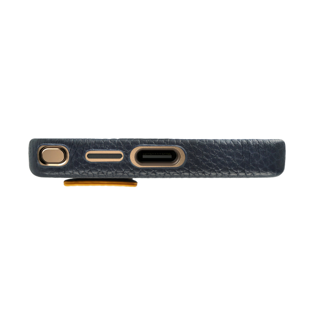 Amur Pro Leather Case For S25 Ultra - Blue/Yellow
