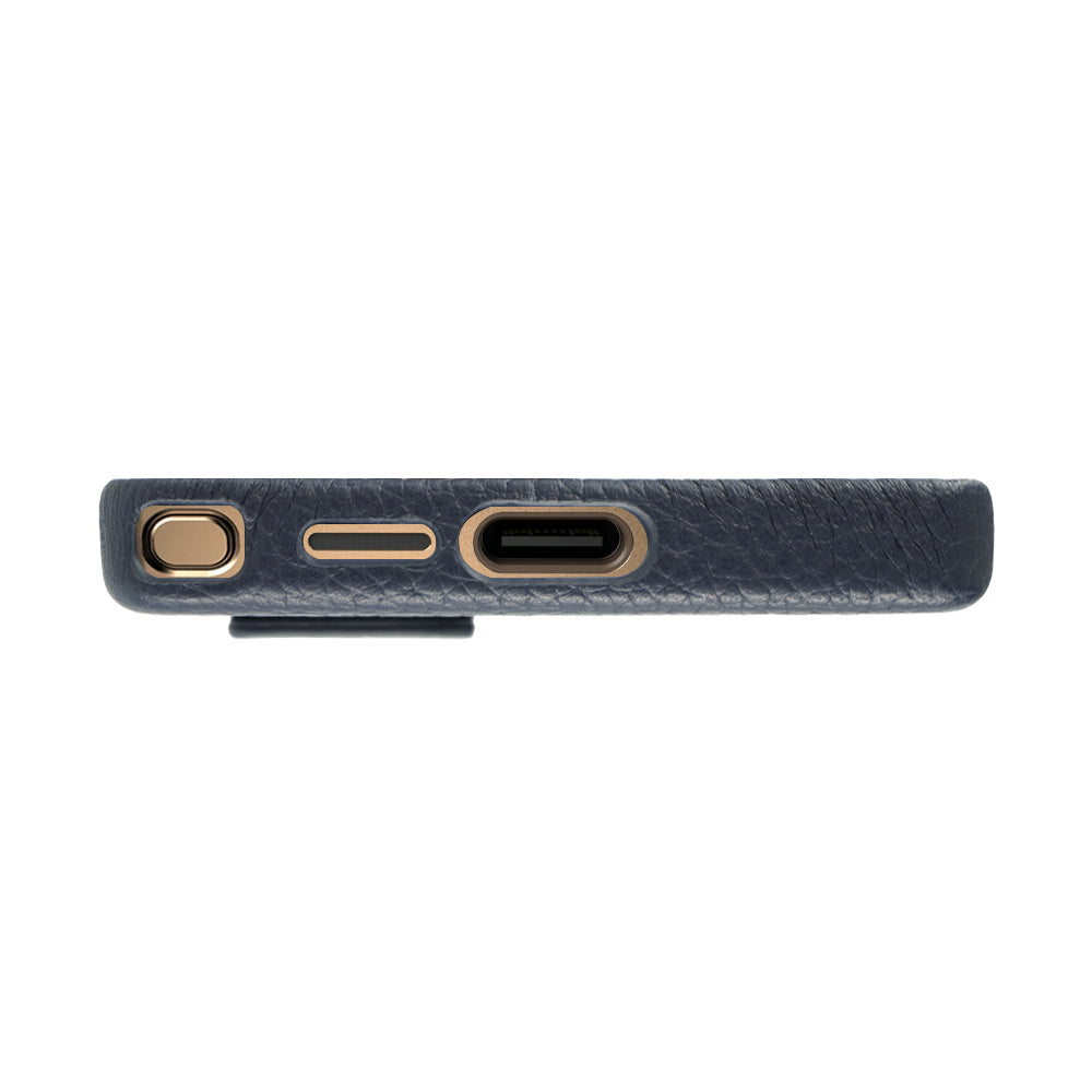 Amur Pro Leather Case For S25 Ultra - Blue/BlueSnake
