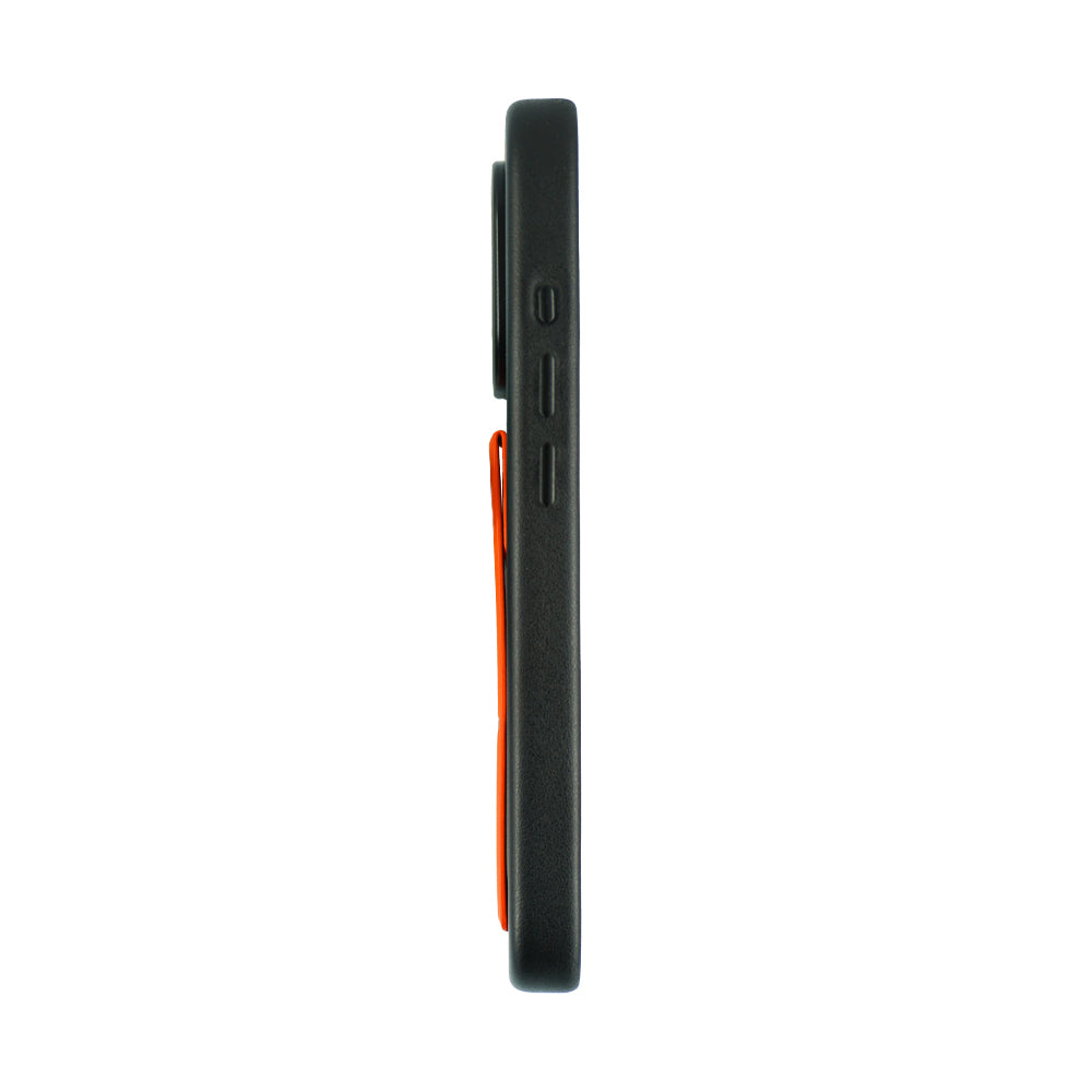 A-Case Tank Pro Vegan Leather Case For iPhone 16 Series - Orange
