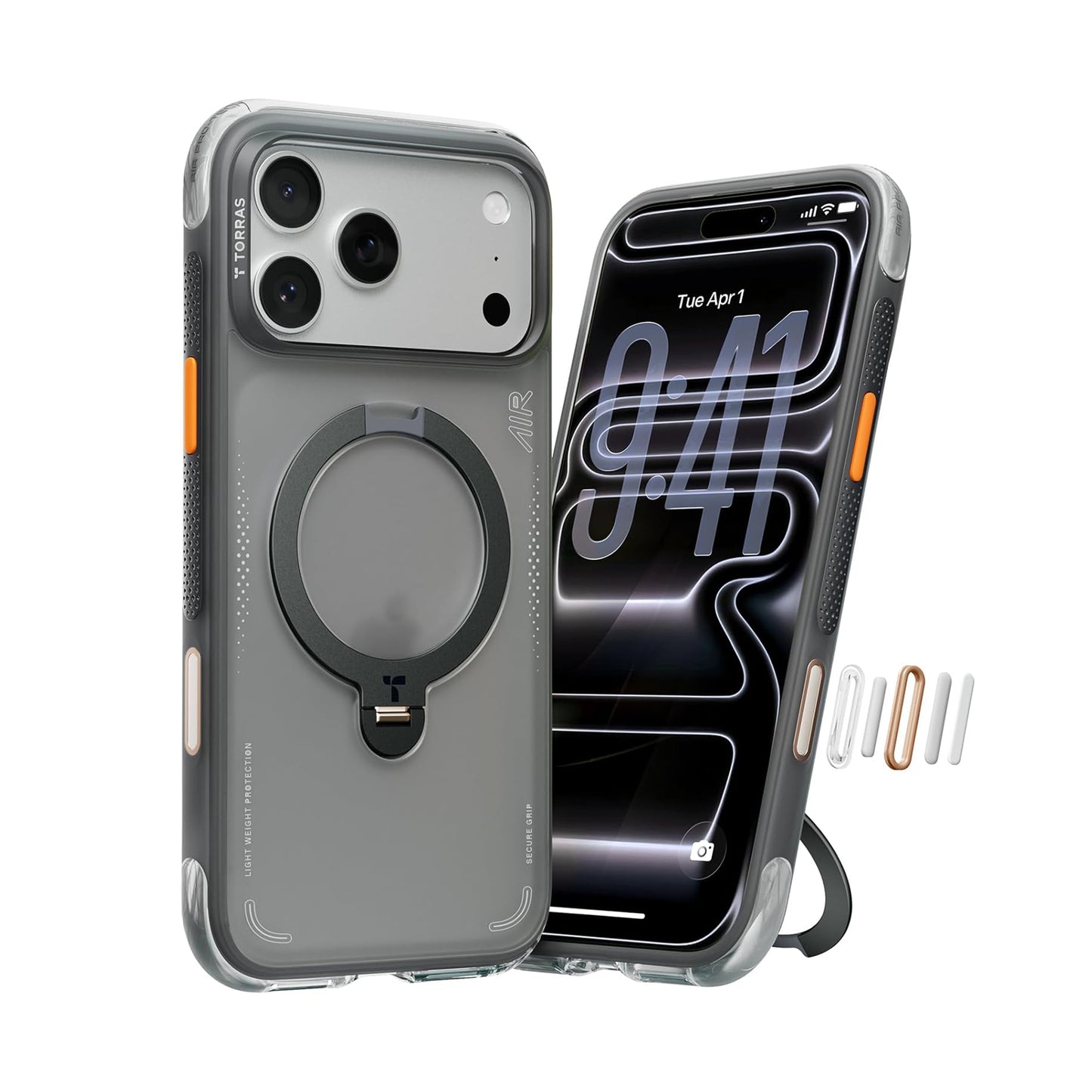 Torras Ostand Q3 Air for iPhone 17 Series - Black