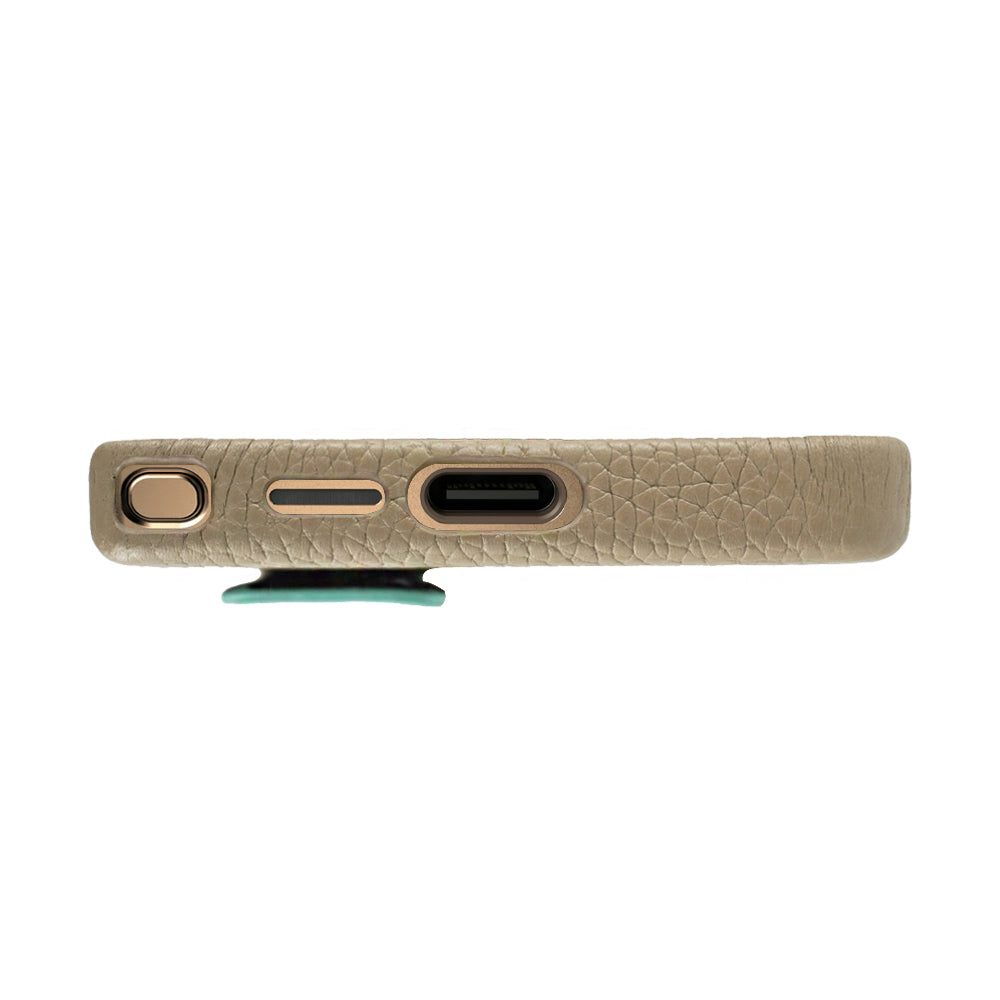 Amur Pro Leather Case For S25 Ultra - Gray/Tiffany