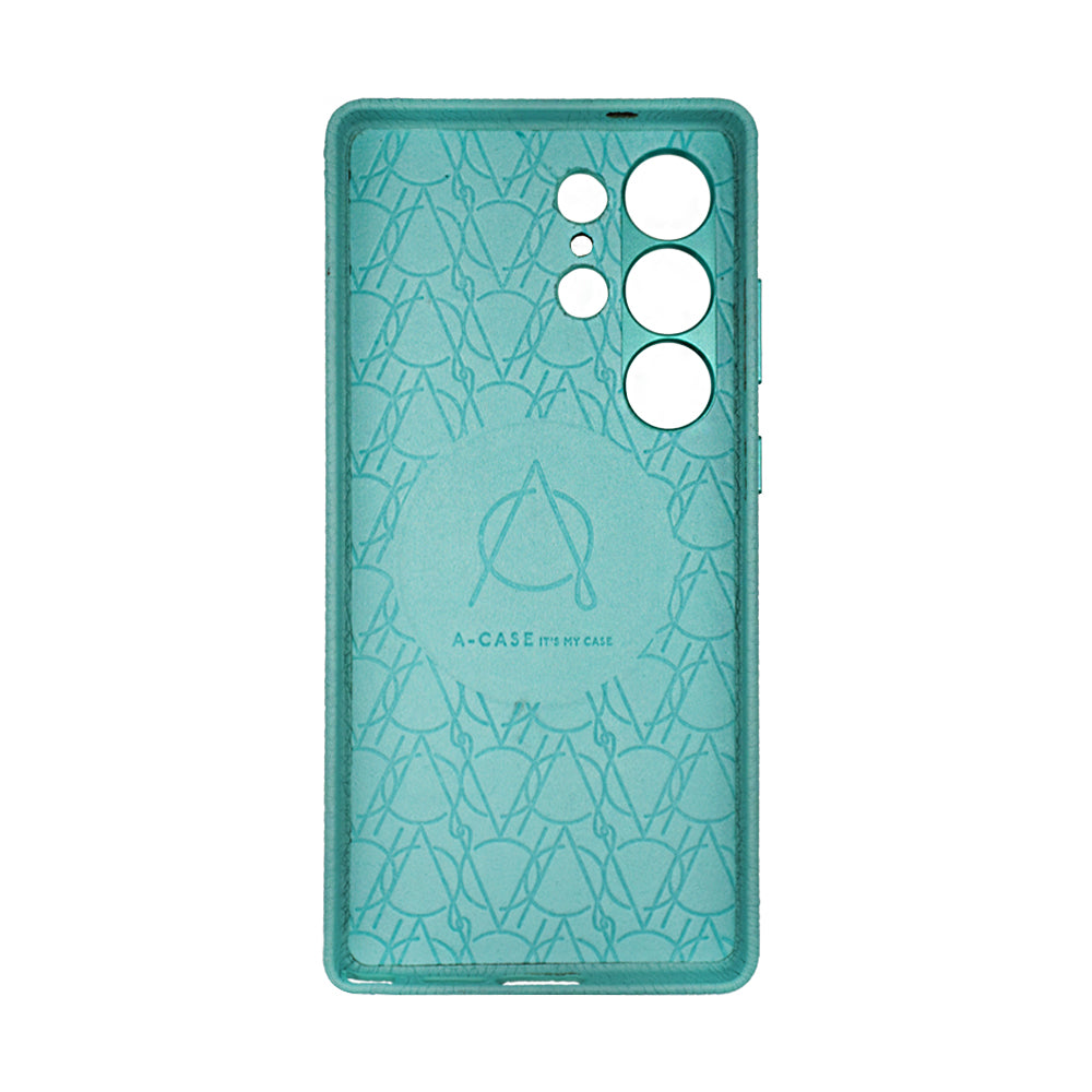 Amur Pro Leather Case For S25 Ultra - Tiffany/Brown