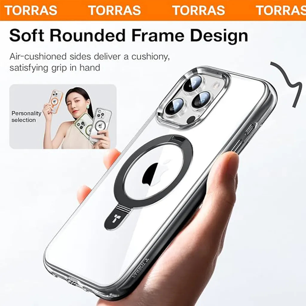 UPRO Ostand SS Air-Castle Magnetic Case For iPhone 15 Pro