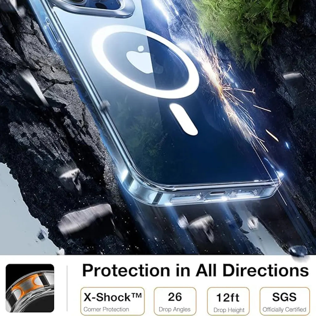 Magnetic iPhone 15 Pro Case -Clear