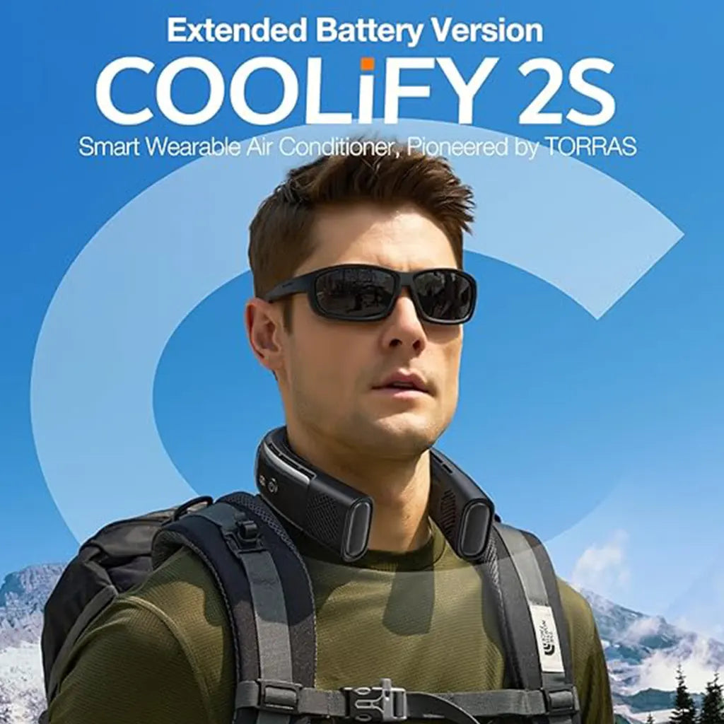 COOLIFY 2S Neck Air Conditioner -Black