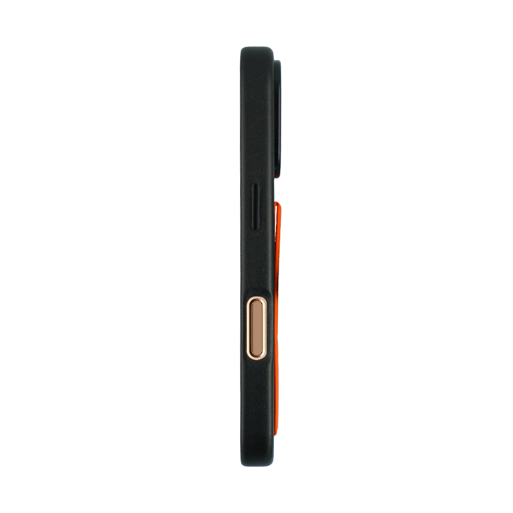 A-Case Tank Pro Vegan Leather Case For iPhone 16 Series - Orange