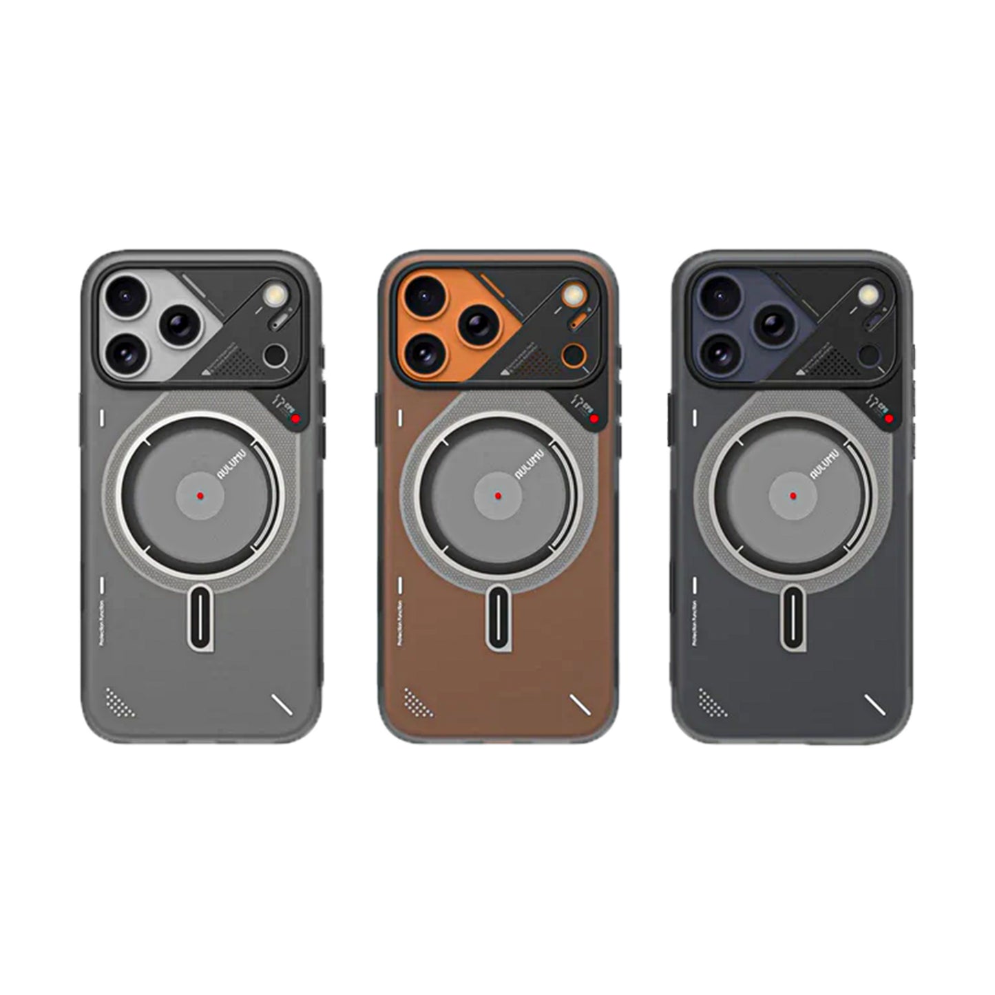 Aulumu A17 Frosted Case Subtle Glowing for iPhone 17 Series - Gray