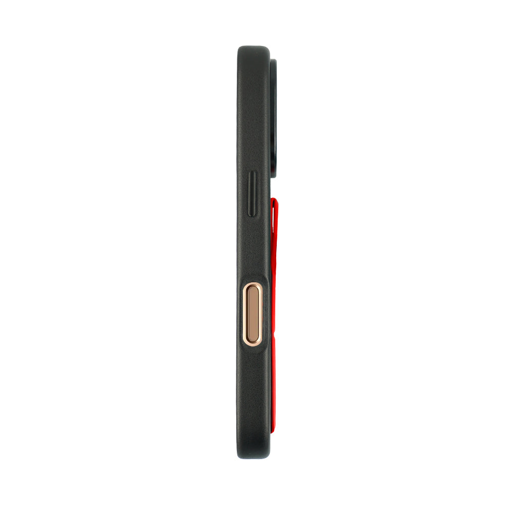 A-Case Tank Pro Vegan Leather Case For iPhone 16 Series - Red