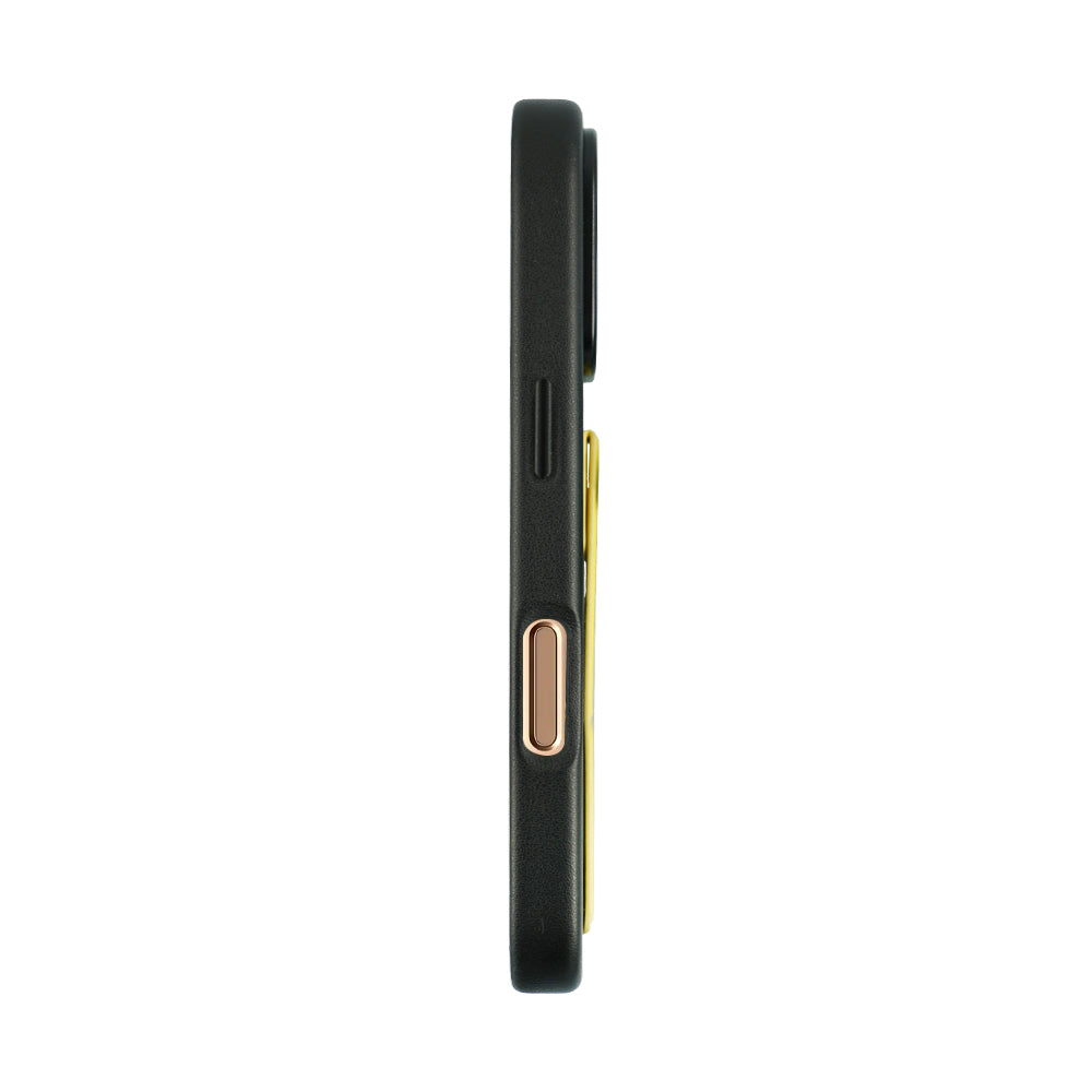 A-Case Tank Pro Vegan Leather Case For iPhone 16 Series - Yellow