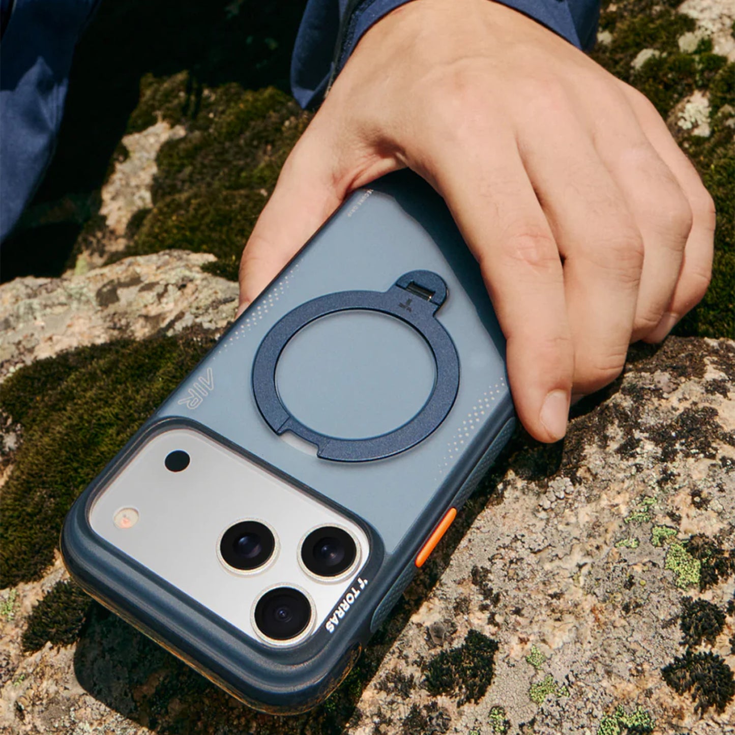 Torras Ostand Q3 Air for iPhone 17 Series - Midnight Blue