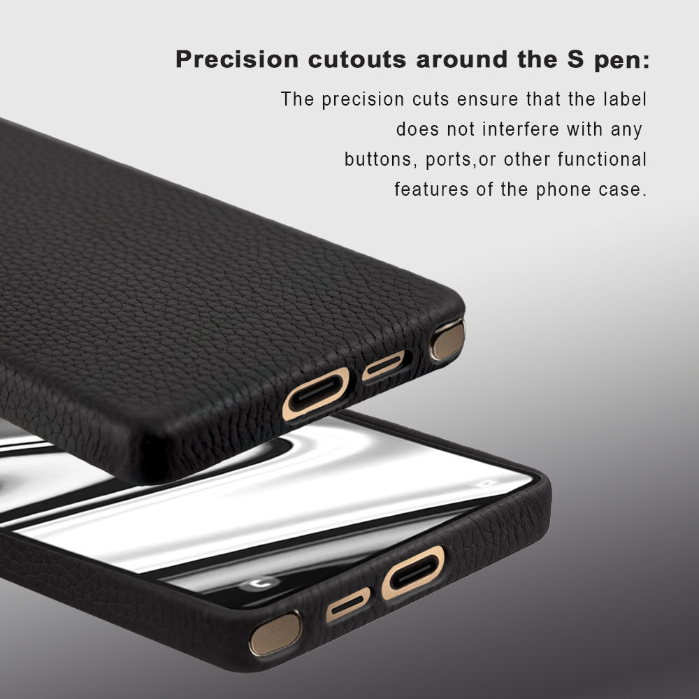 A-Case Amur Genuine Leather Case for Galaxy S25 Ultra -Black