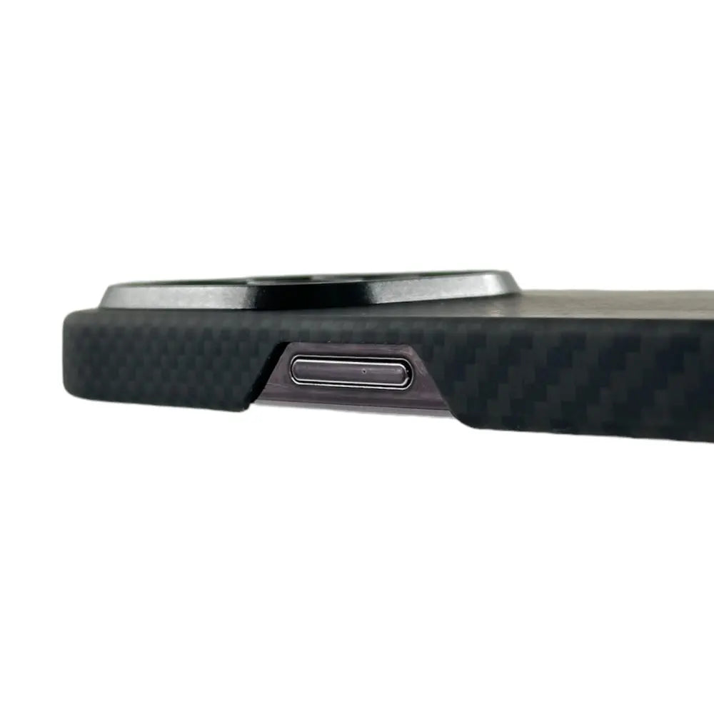 Zikzak Aramid Fiber Case For iPhone 15 Pro Max - Black