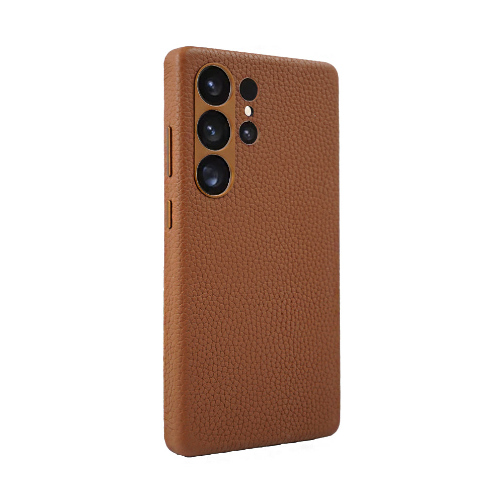 A-Case Amur Genuine Leather Case for Galaxy S25 Ultra - Blue