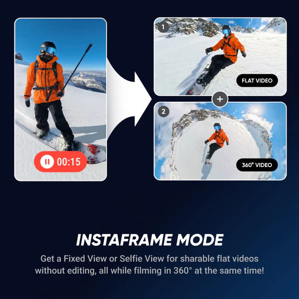insta360 X5 Action Camera Waterproof