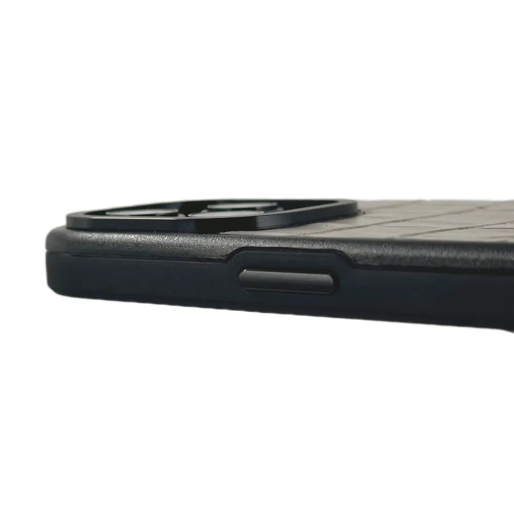 Javan Series For iPhone 15 Pro Max Leather Case - Gray