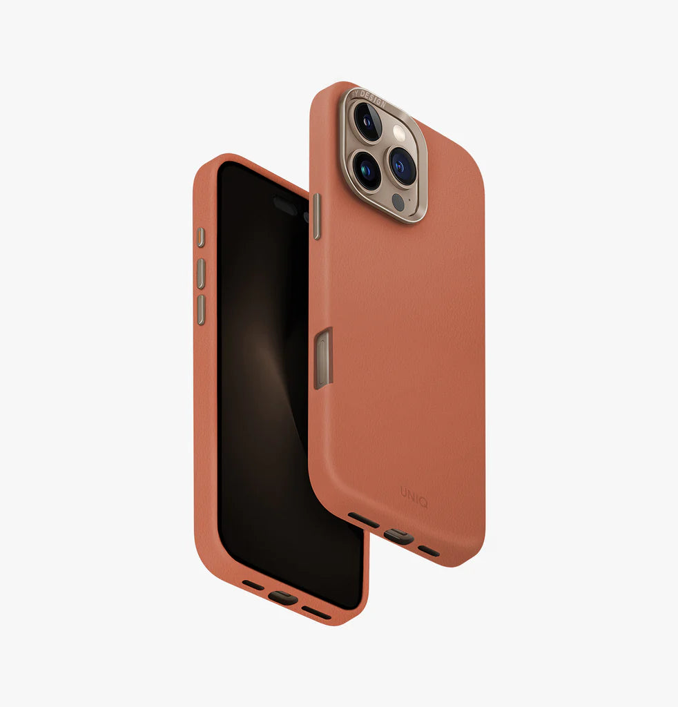 Uniq Lyden Vegan Leather Case For iPhone 16 Series - Gray