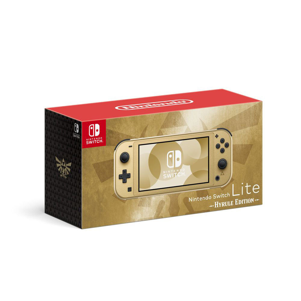 Nintendo Switch Lite Gold Compact - Hyrule Edition Portable Gaming Console