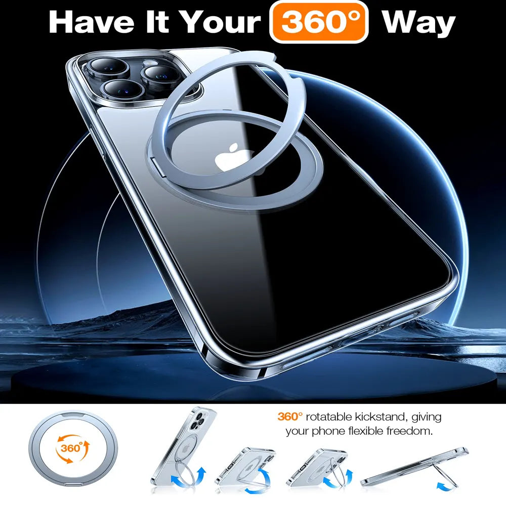 Upro Ostand Pro Series For iPhone 15 Pro Max - Clear